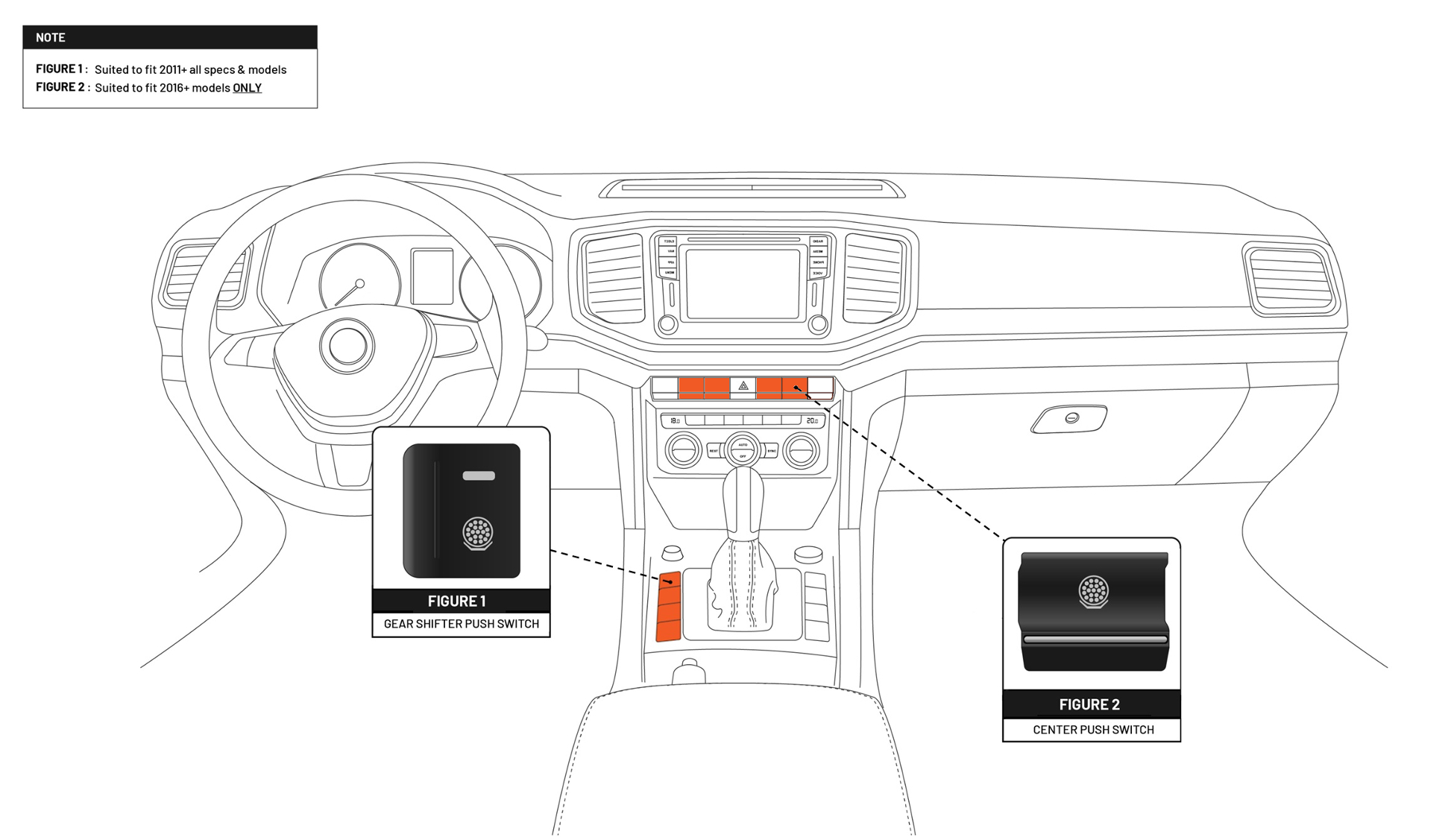 Center Switches | Amarok